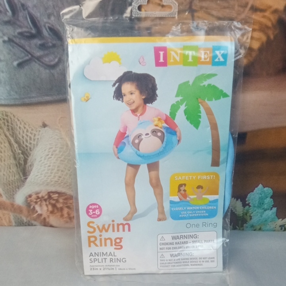 ⛱️🍒 Intex Kids Sloth Swim Ring